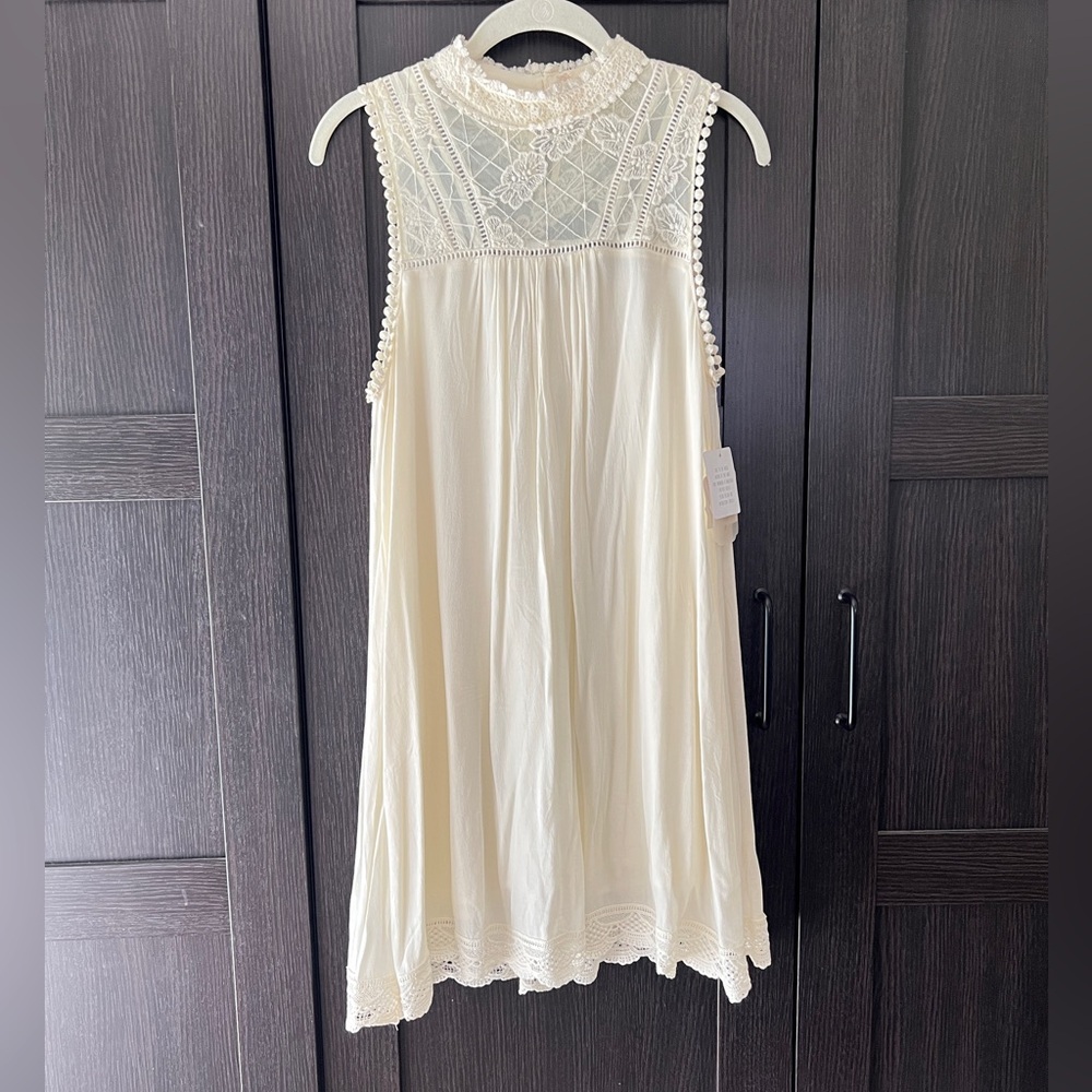 Altar'd State Cream Lace Top and lace bottom